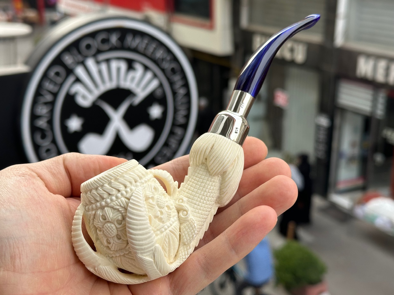 altinay-eagle-s-claw-silver-spigot-meerschaumpfeife-adlerkralle image 1