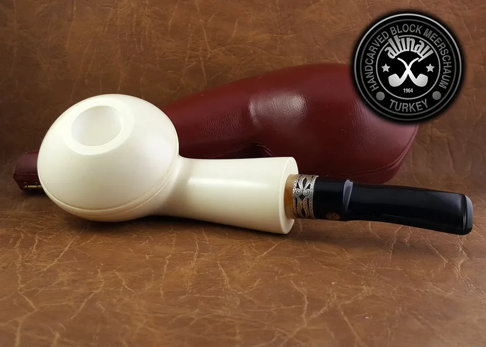 altinay-classic-rhodesian-xl-meerschaumpfeife-silberring image 1