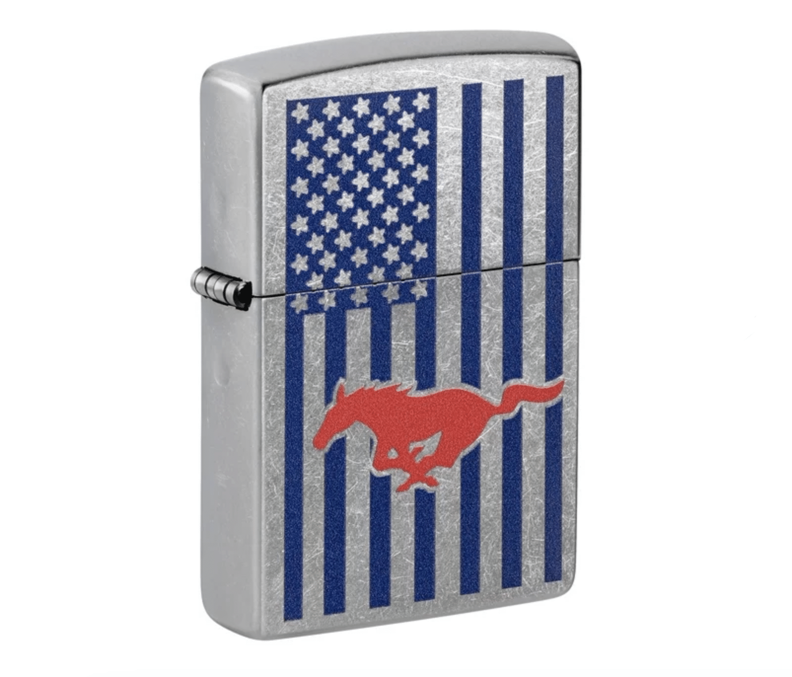 zippo-ford-mustang-benzinfeuerzeug-street-chrome-flagge image 1