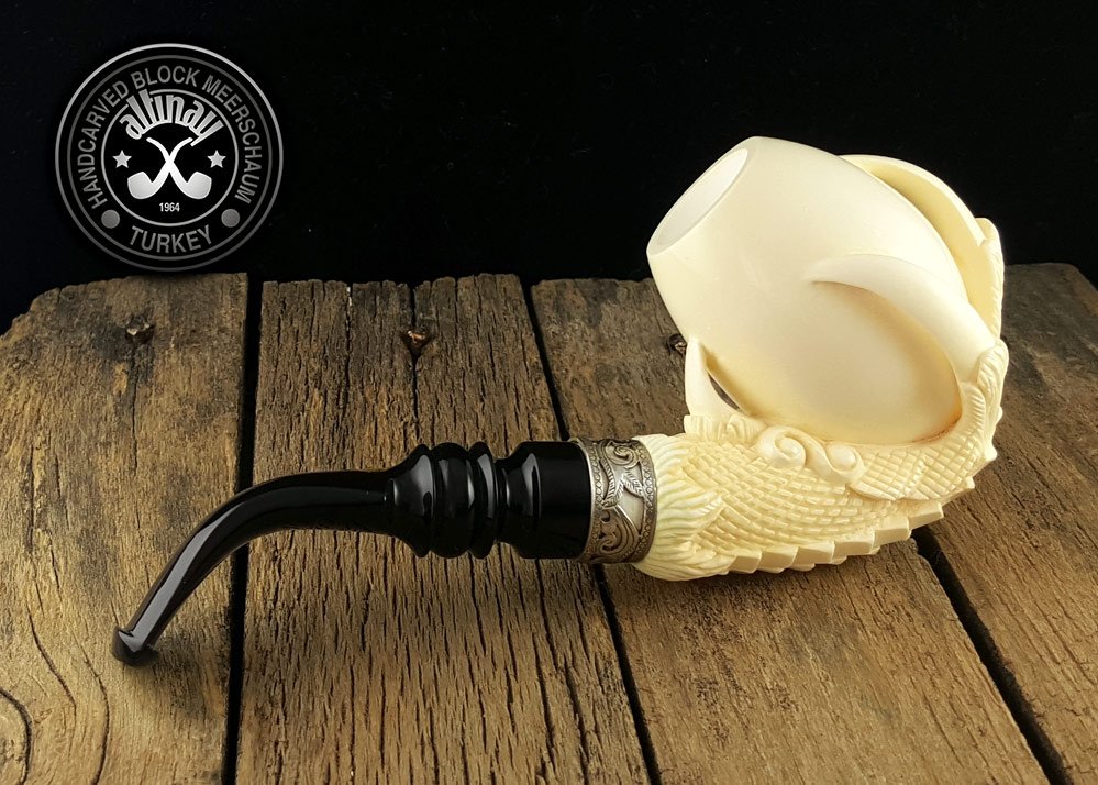 altinay-eagle-s-claw-meerschaumpfeife-silberring-etui image 4