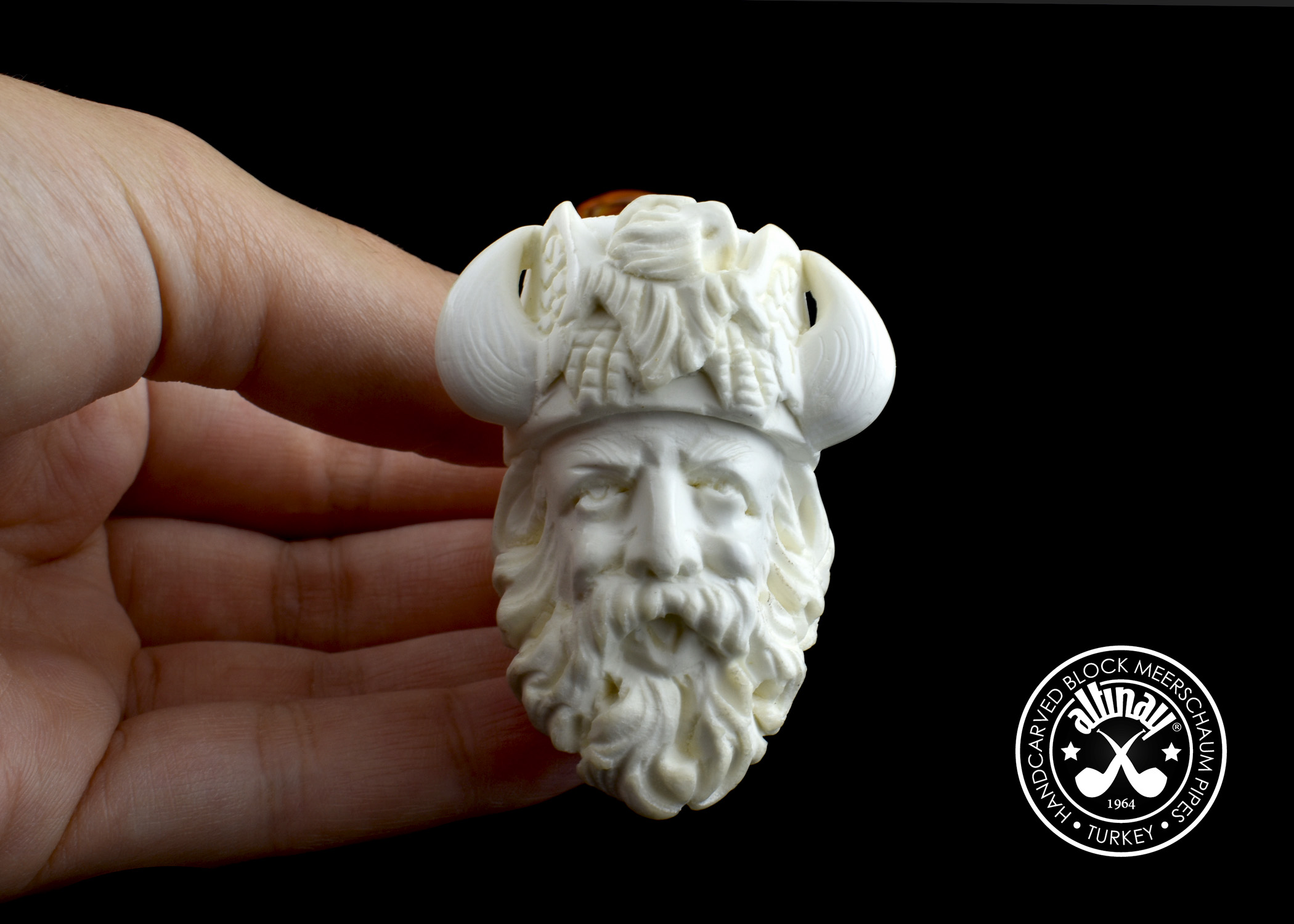altinay-viking-meerschaumpfeife-figural-geschnitzt image 6