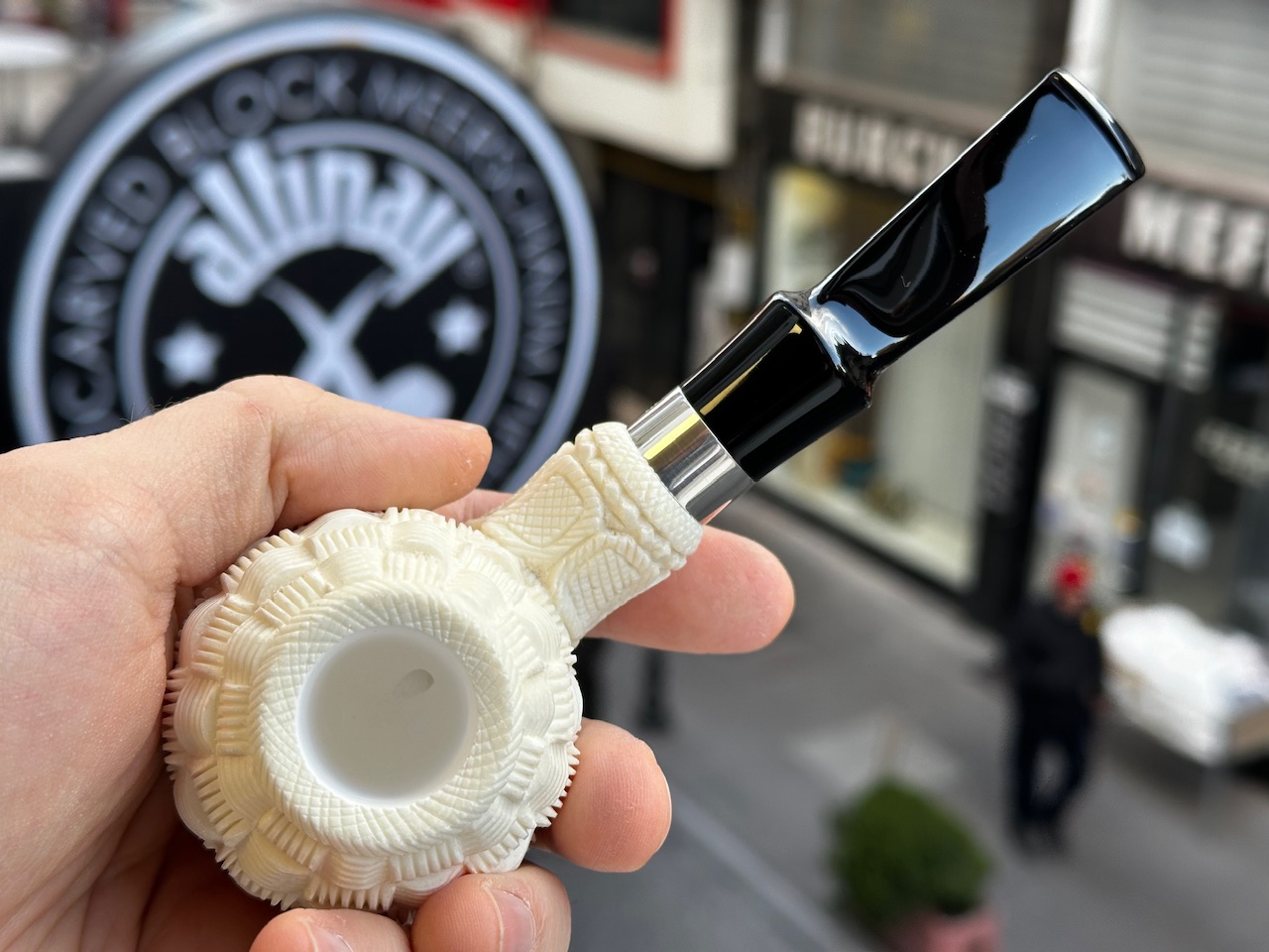 altinay-classic-wicker-apple-silber-meerschaumpfeife-geflochten image 4