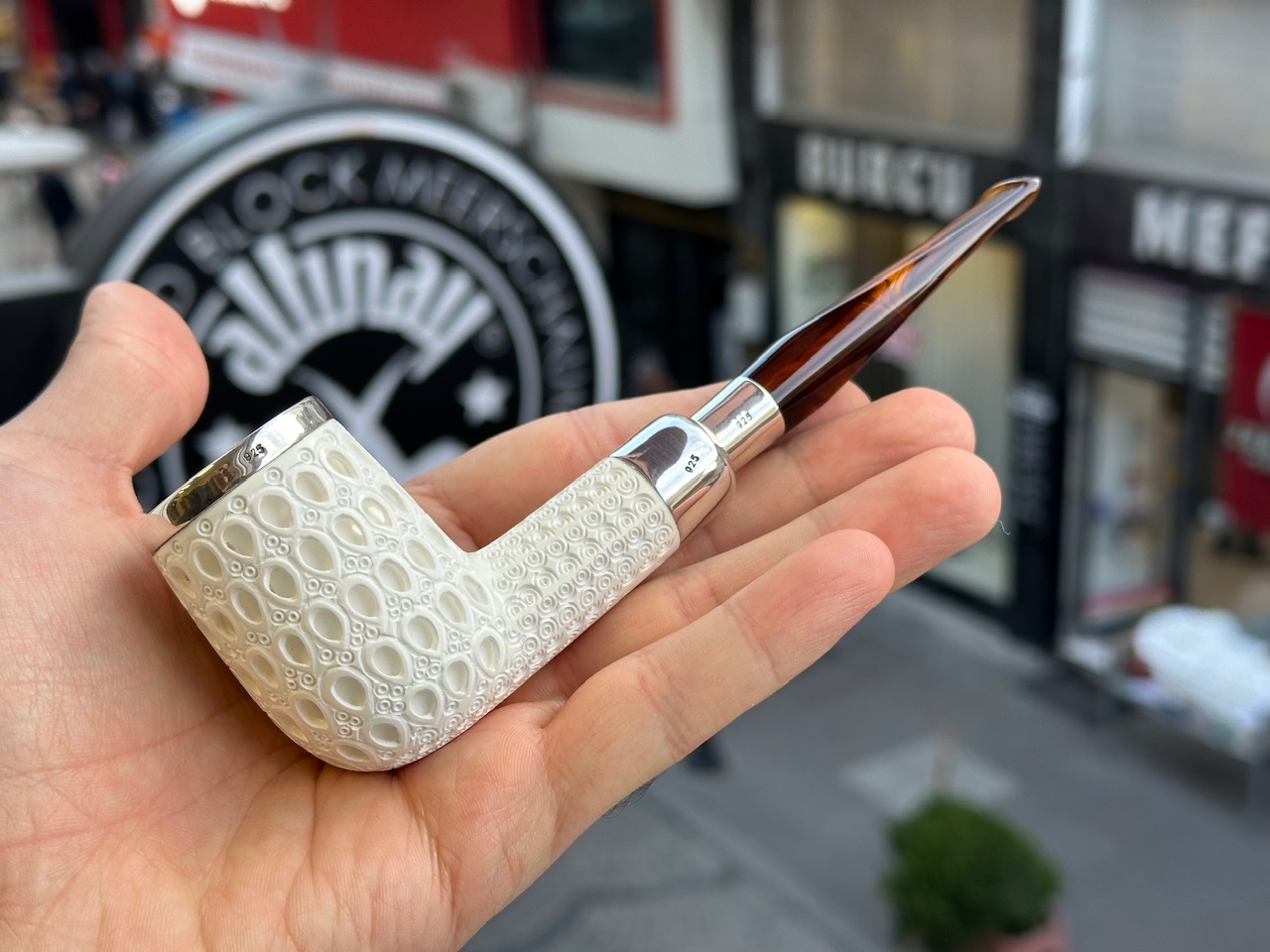 altinay-spigot-billiard-meerschaumpfeife-silber-spigot-2 image 1