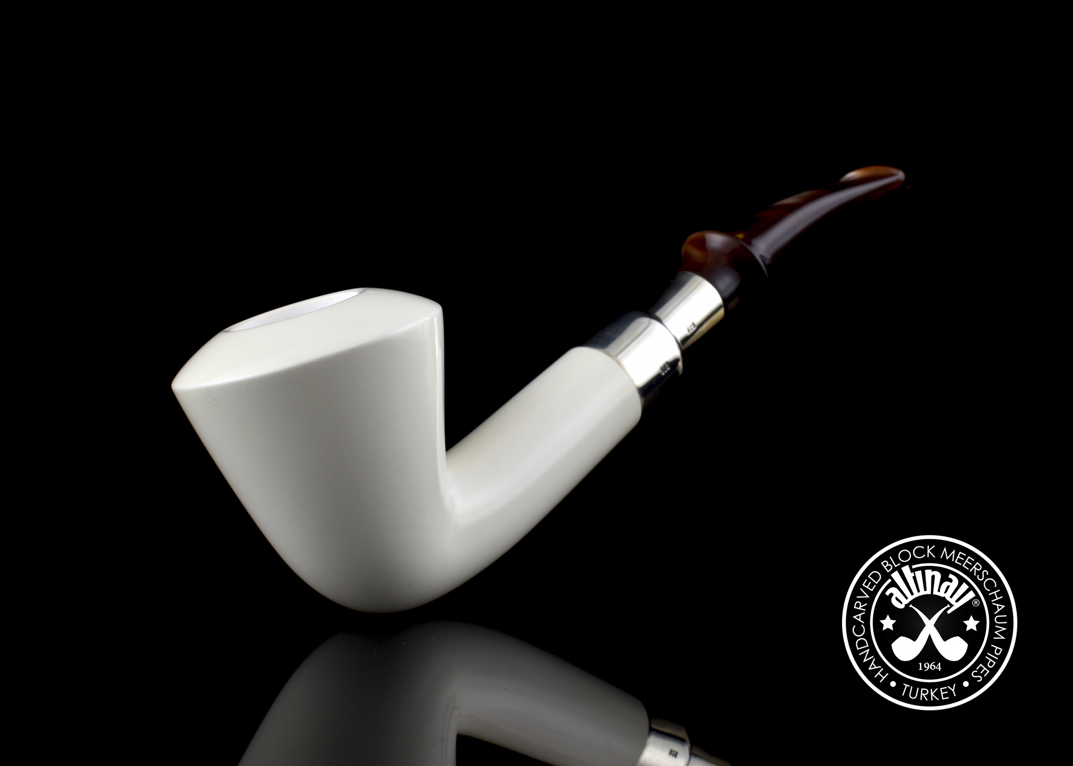 altinay-spigot-dublin-meerschaumpfeife-silberring image 1