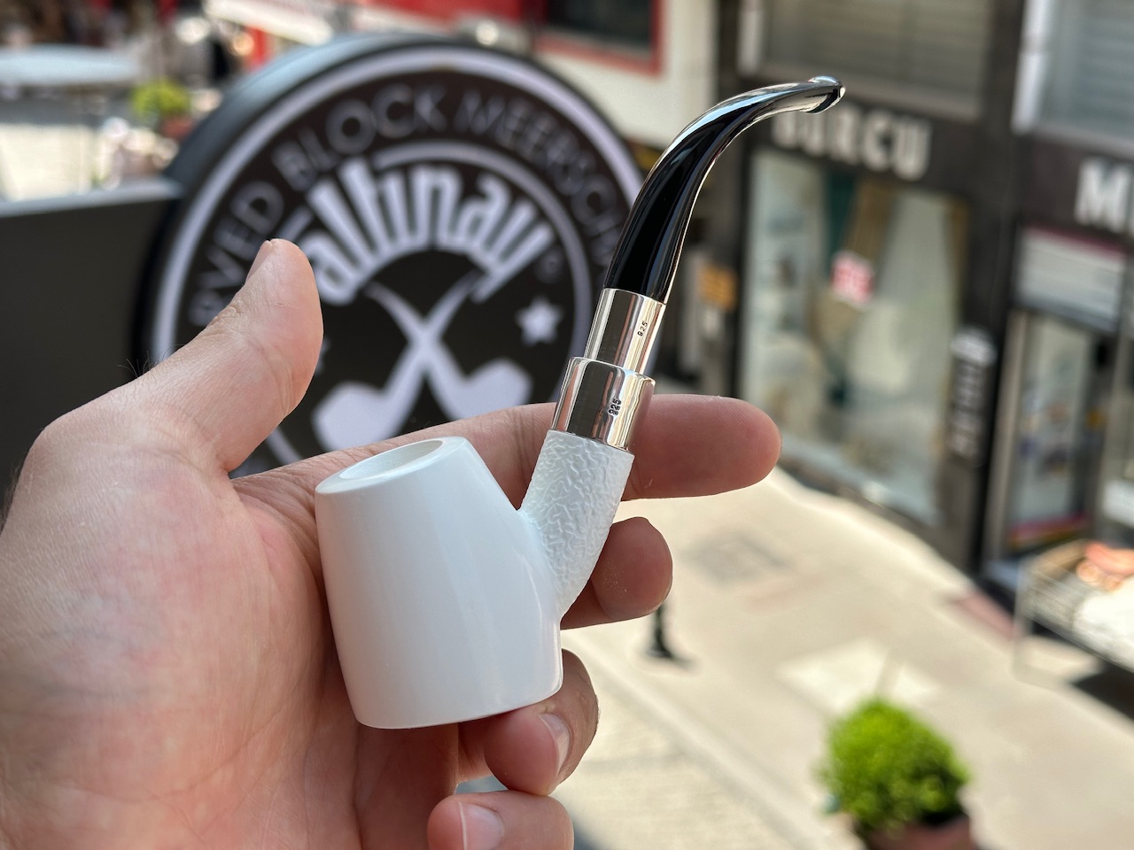 altinay-spigot-army-cherrywood-silver-meerschaumpfeife-spigot image 1