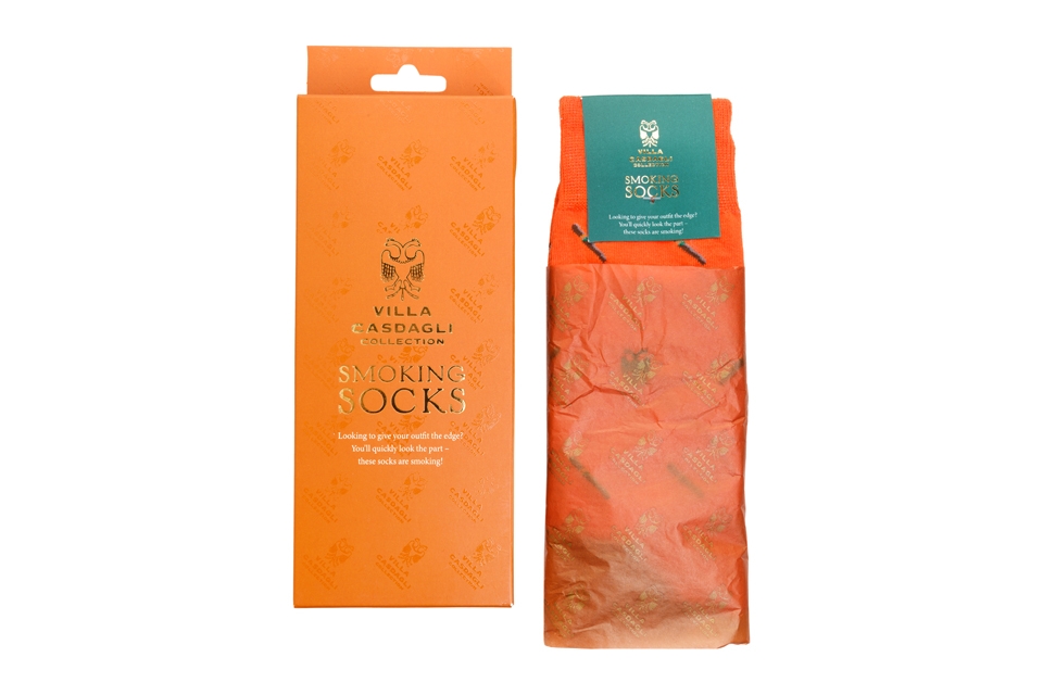 casdagli-smoking-socks-kniestr-mpfe-orange-over-the-calf image 3