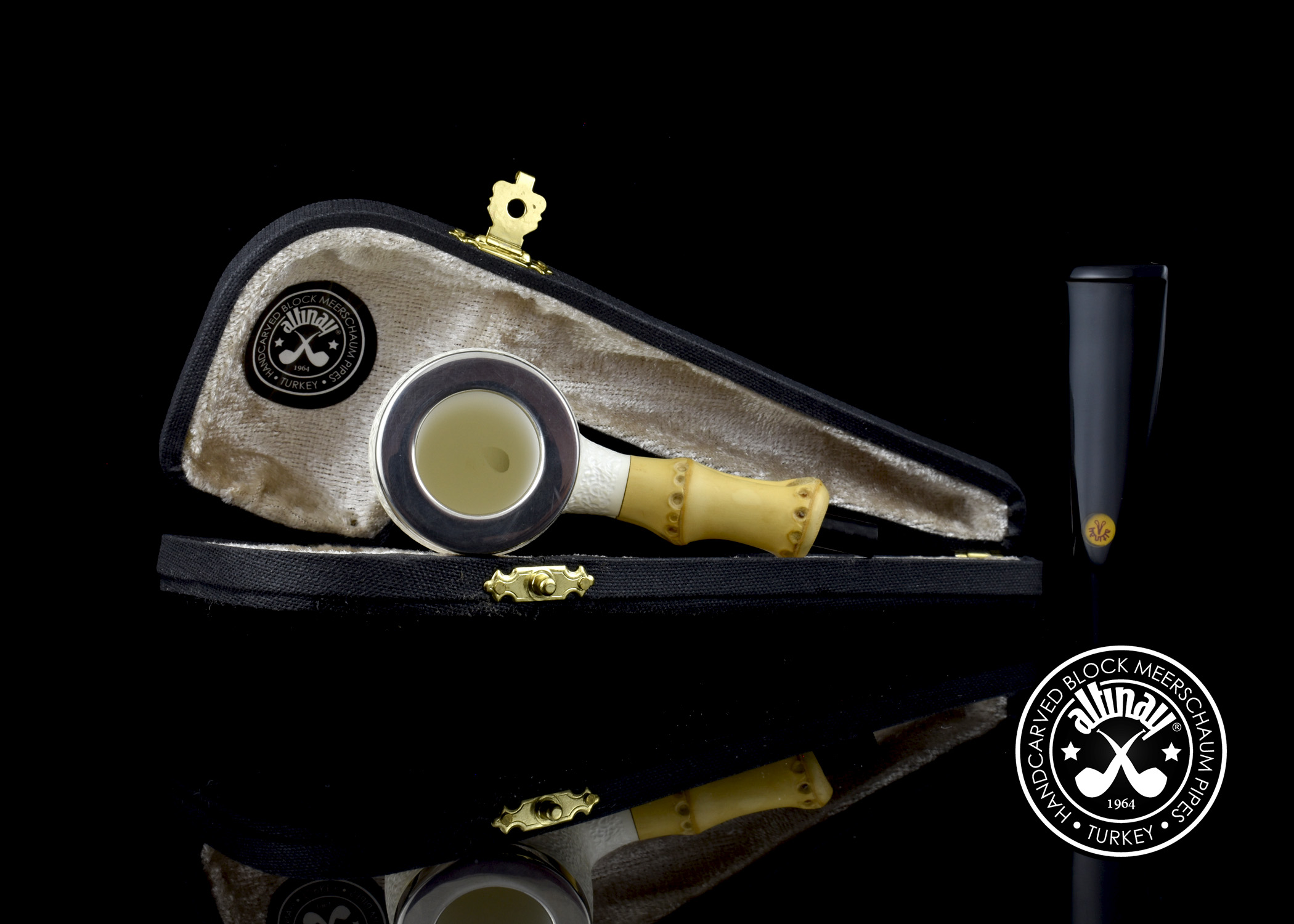 altinay-bamboo-top-silver-billiard-tabakpfeife-meerschaum image 6