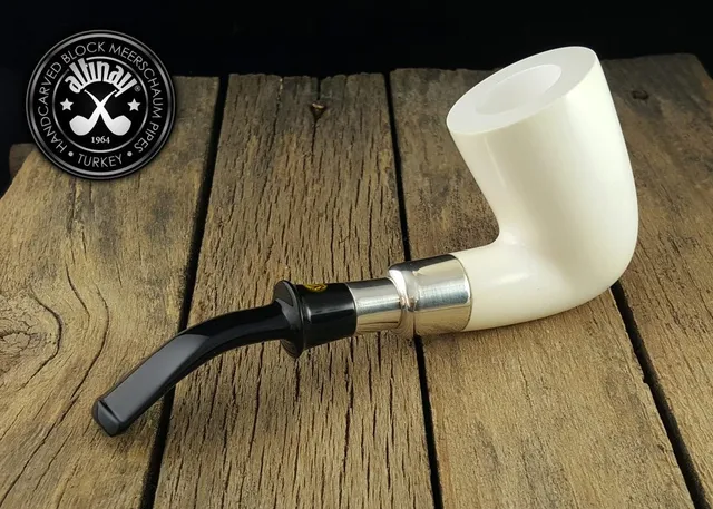 altinay-calabash-silber-spigot-meerschaumpfeife-mit-etui image 1