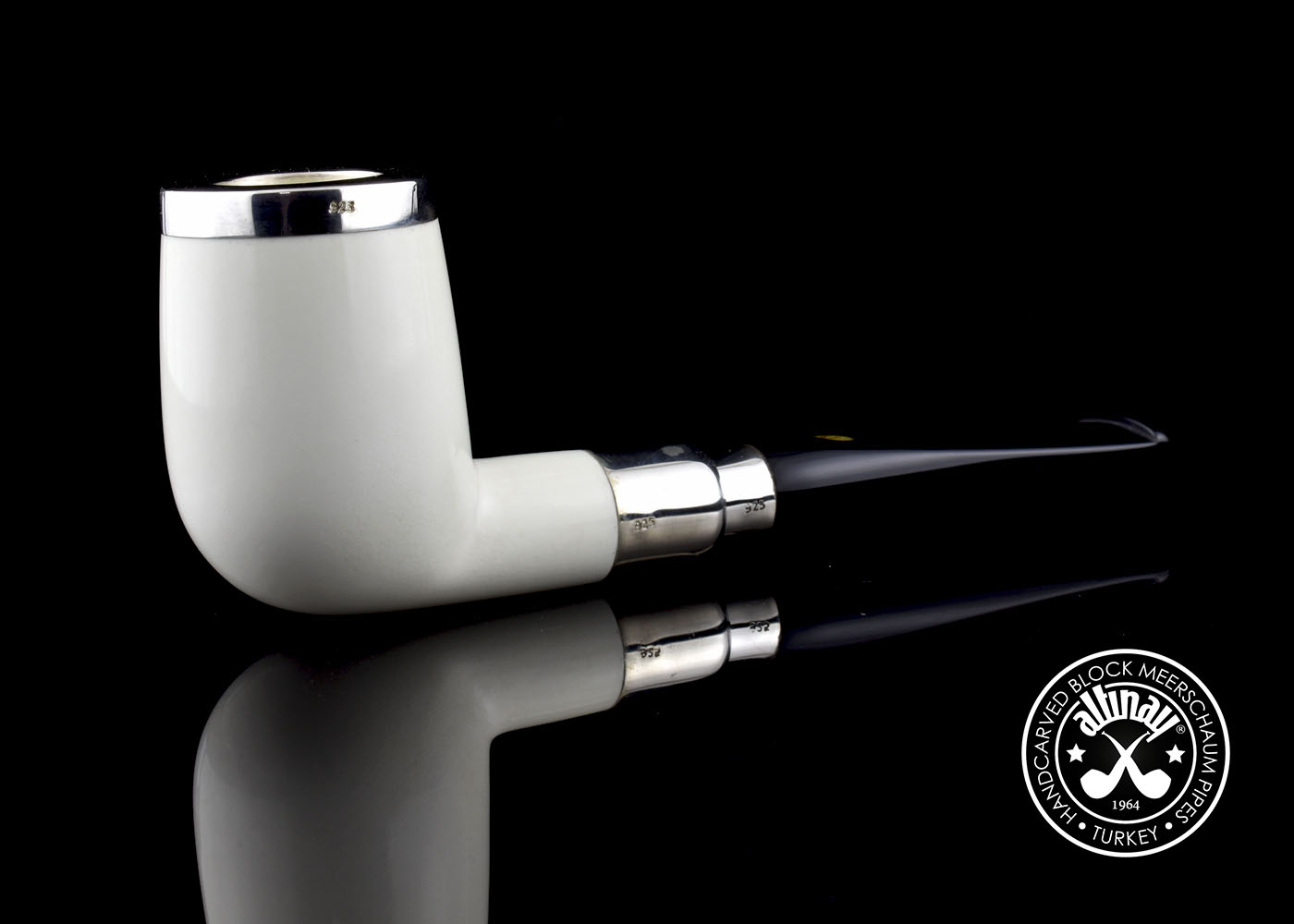 altinay-spigot-army-top-silver-billiard-spigot-meerschaumpfeife image 5
