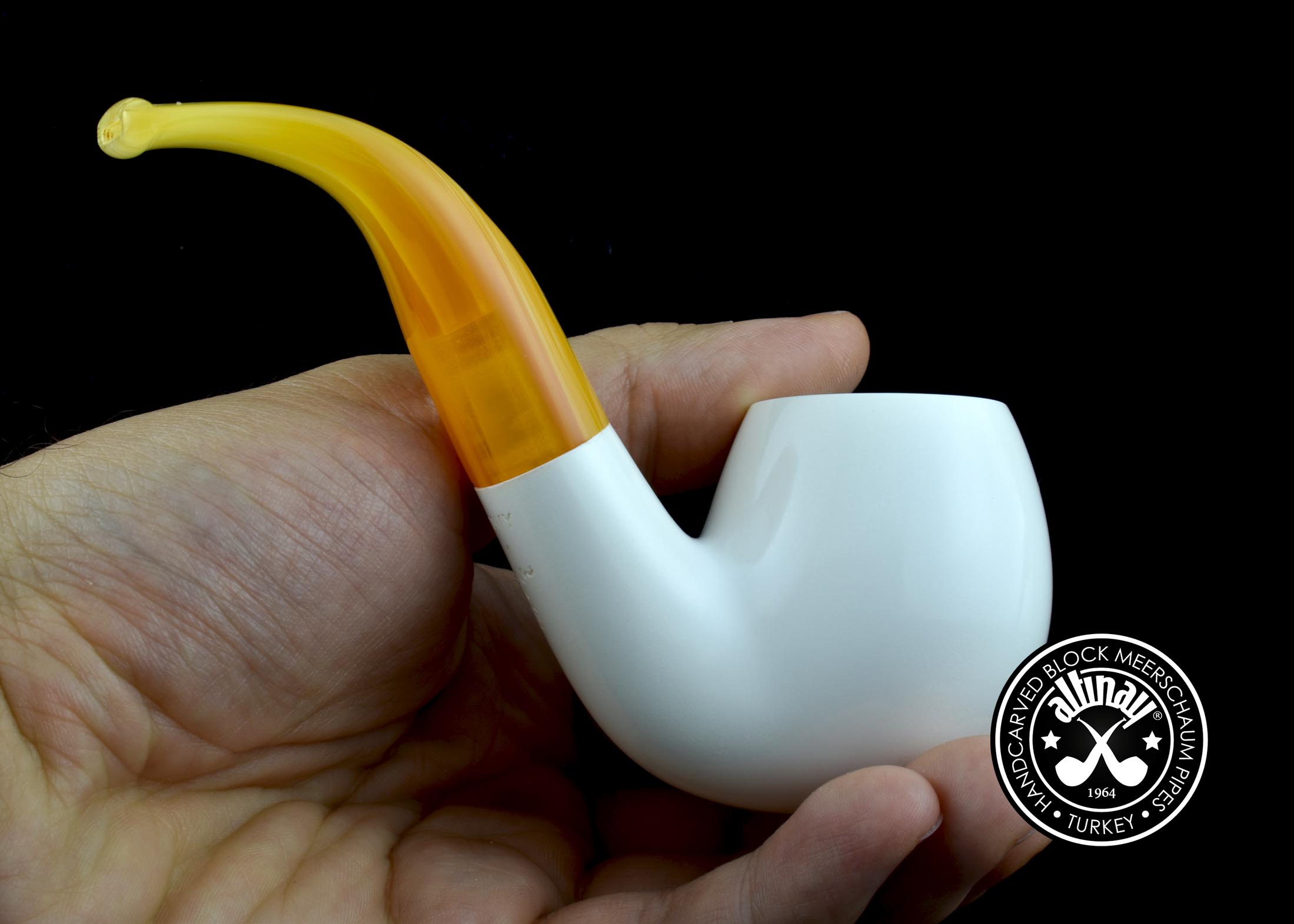 altinay-translucent-bent-billiard-meerschaumpfeife-a-blockmeerschaum image 4