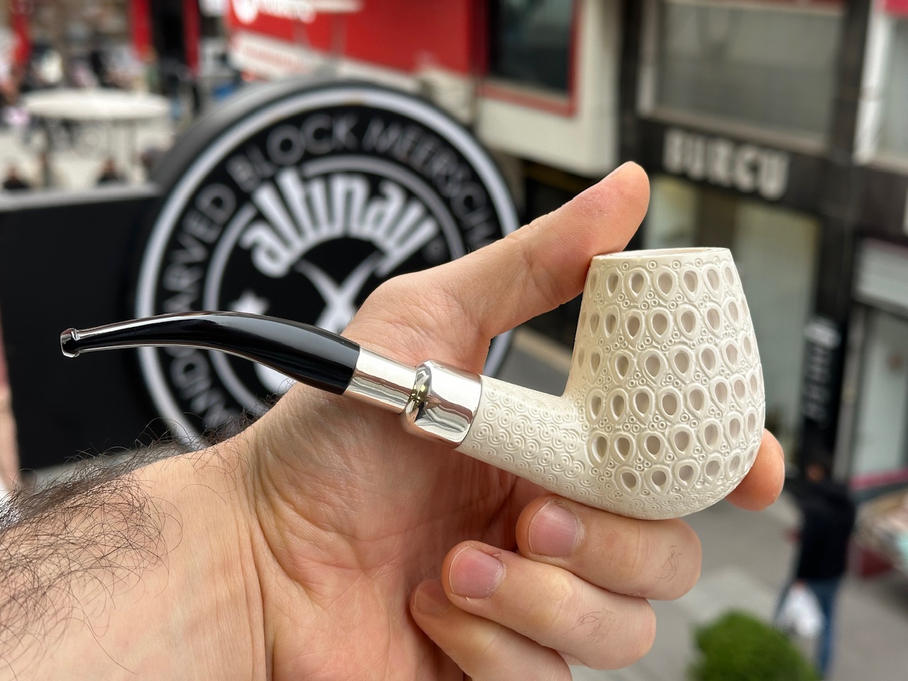 altinay-spigot-billiard-meerschaumpfeife-silber-natur image 3