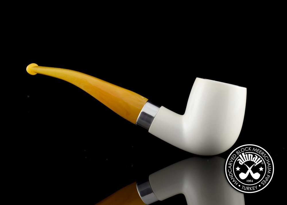 altinay-classic-half-bent-meerschaumpfeife-silberband-2 image 3