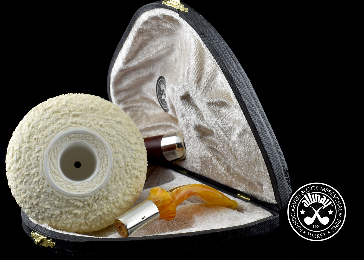 altinay-calabash-pfeife-okoume-silber-spigot-gro-meerschaum image 6