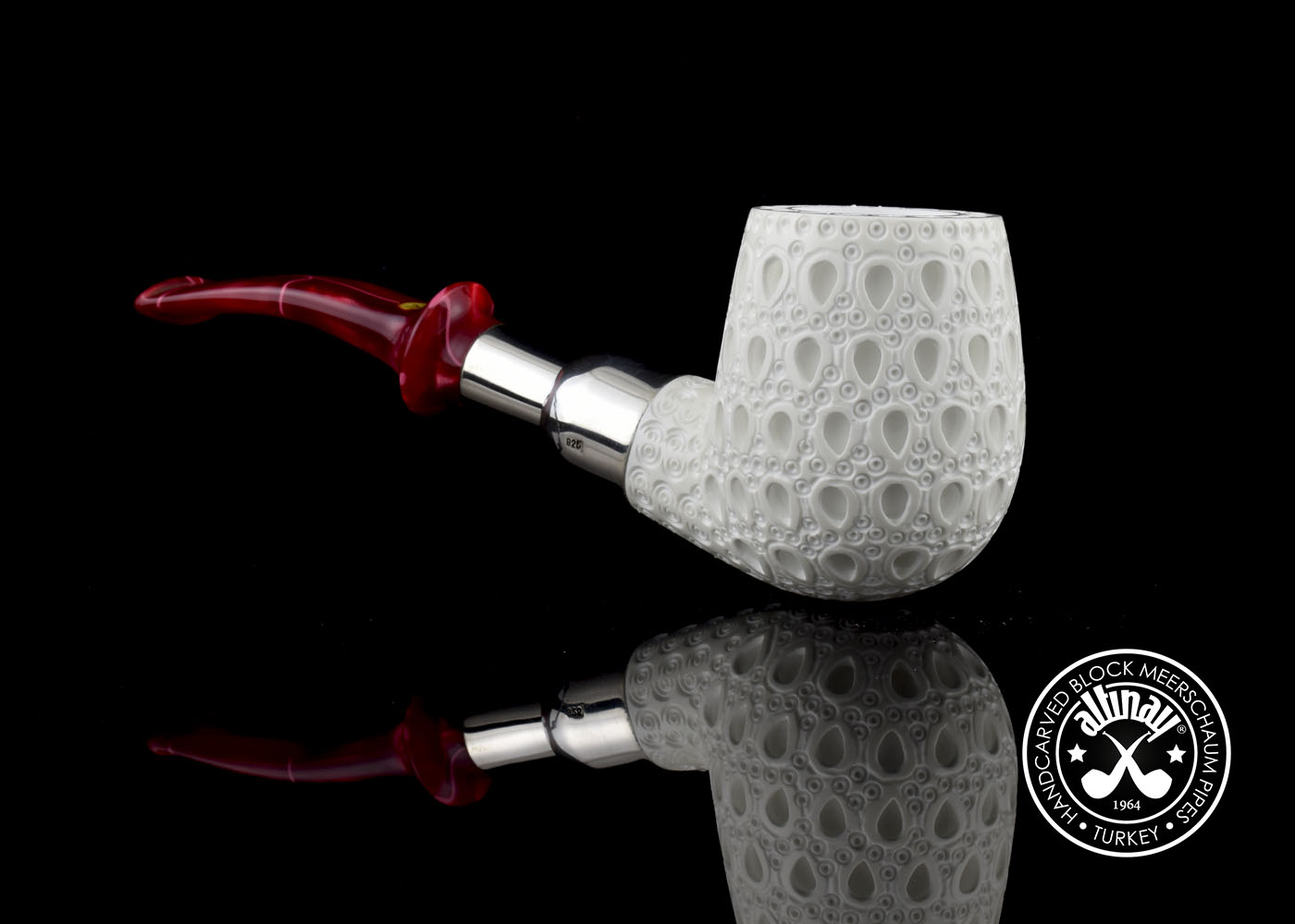 altinay-spigot-army-billiard-silver-spigot-meerschaumpfeife-gerade image 4