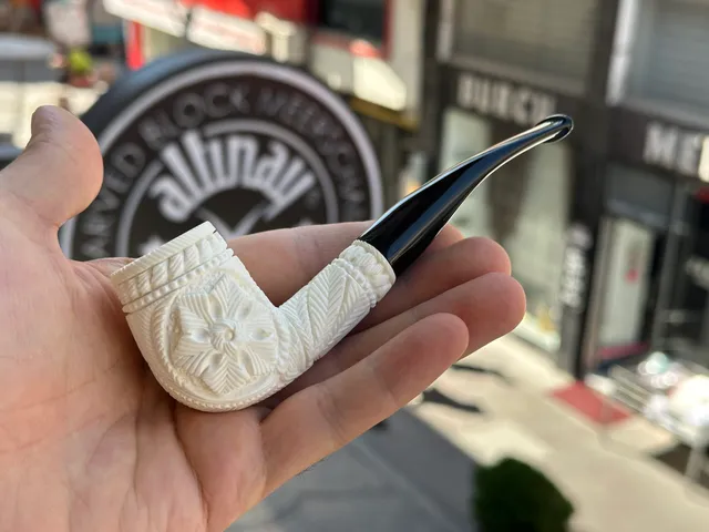 altinay-classic-billiard-meerschaum-pfeife-glatt-wei image 1