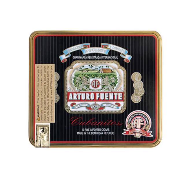arturo-fuente-cubanitos-natural-zigarillos-black-tin-10er image 1