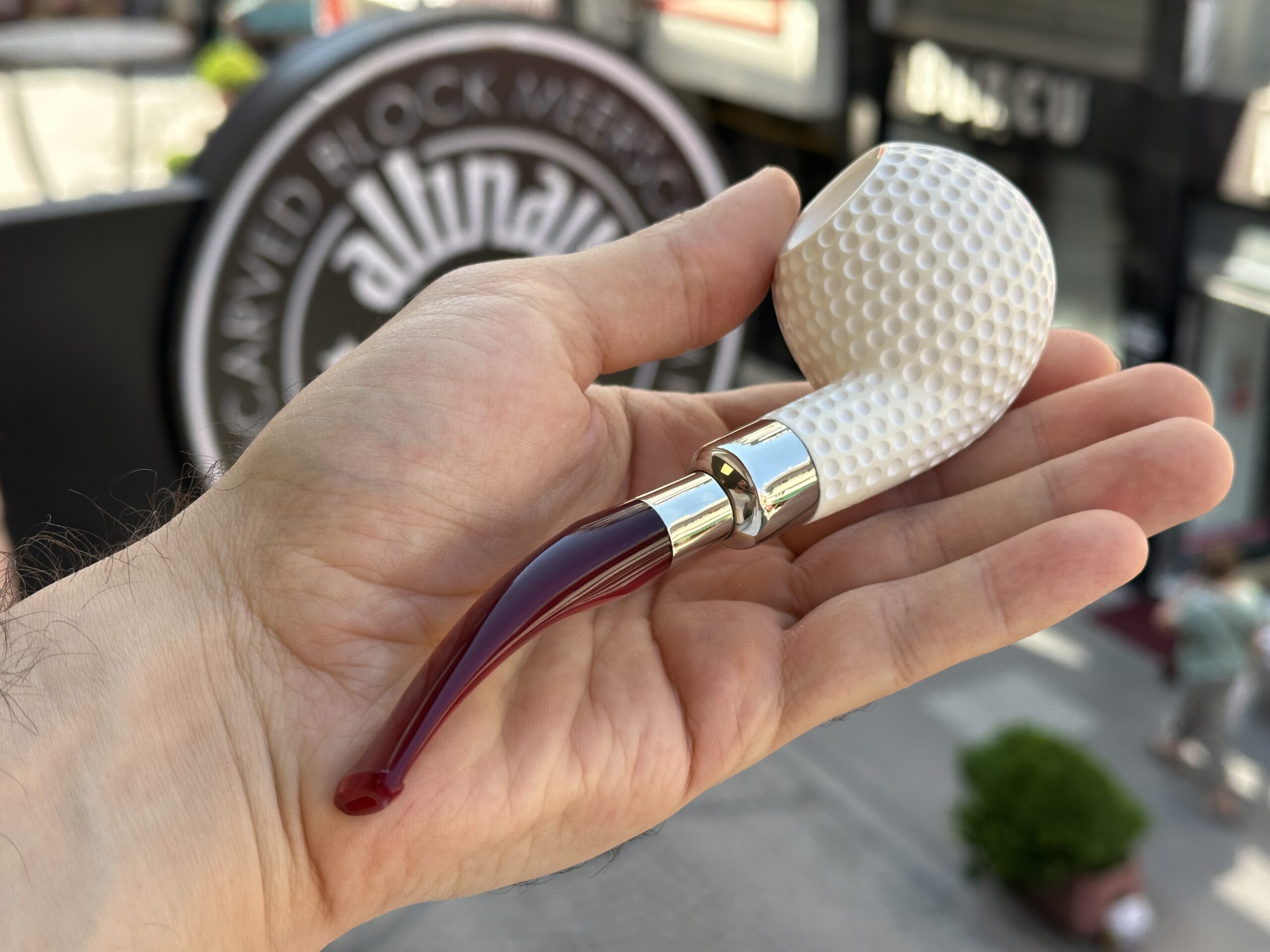 altinay-spigot-golf-ball-meerschaumpfeife-rustiziert image 2