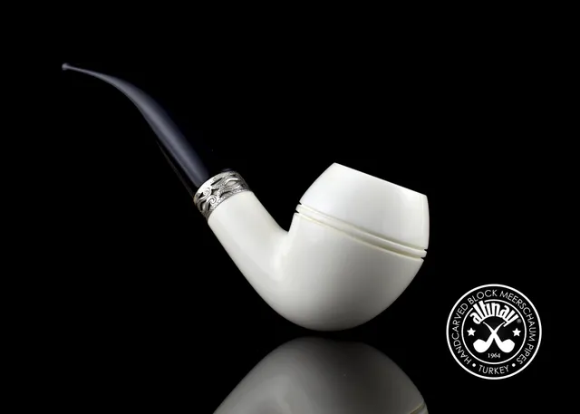 altinay-classic-rhodesian-meerschaumpfeife-silberring-3 image 1