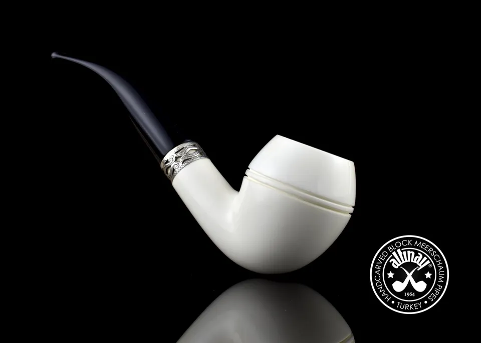 altinay-classic-rhodesian-meerschaumpfeife-silberring-3 image 1