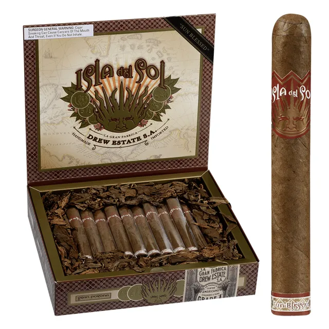 drew-estate-isla-del-sol-gran-corona-5x44-zigarre-kaffee-mild image 1