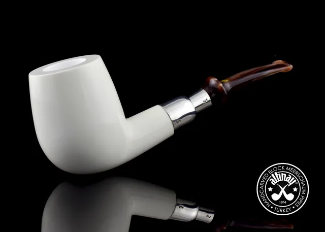 altinay-spigot-xl-brandy-silver-spigot-meerschaumpfeife image 1