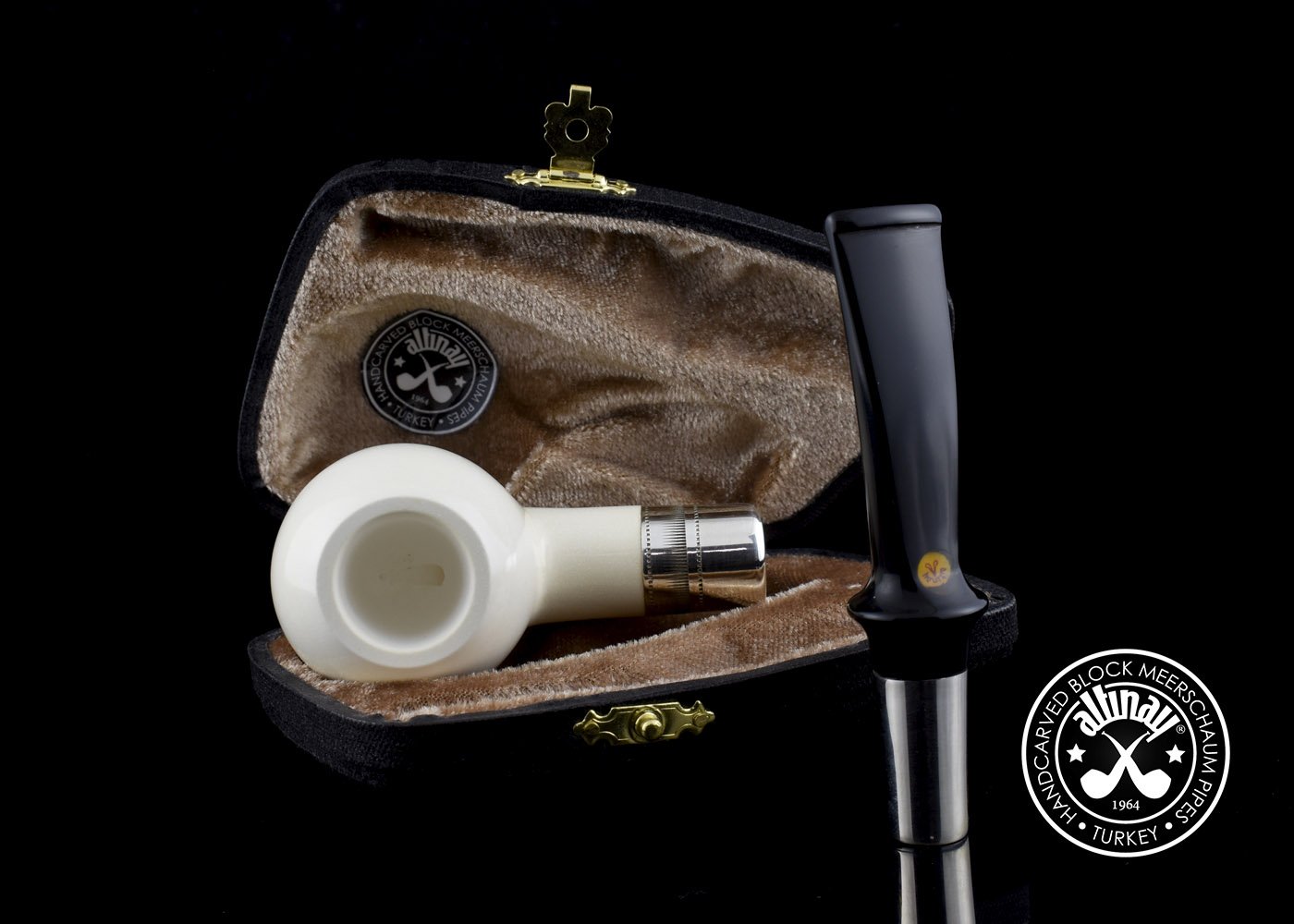 altinay-spigot-diplomat-30534-meerschaumpfeife-silber image 7