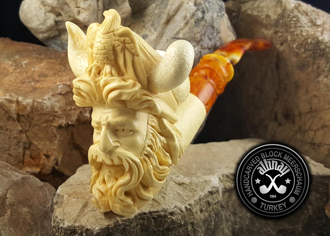 altinay-classic-viking-meerschaumpfeife-handgeschnitzt image 2