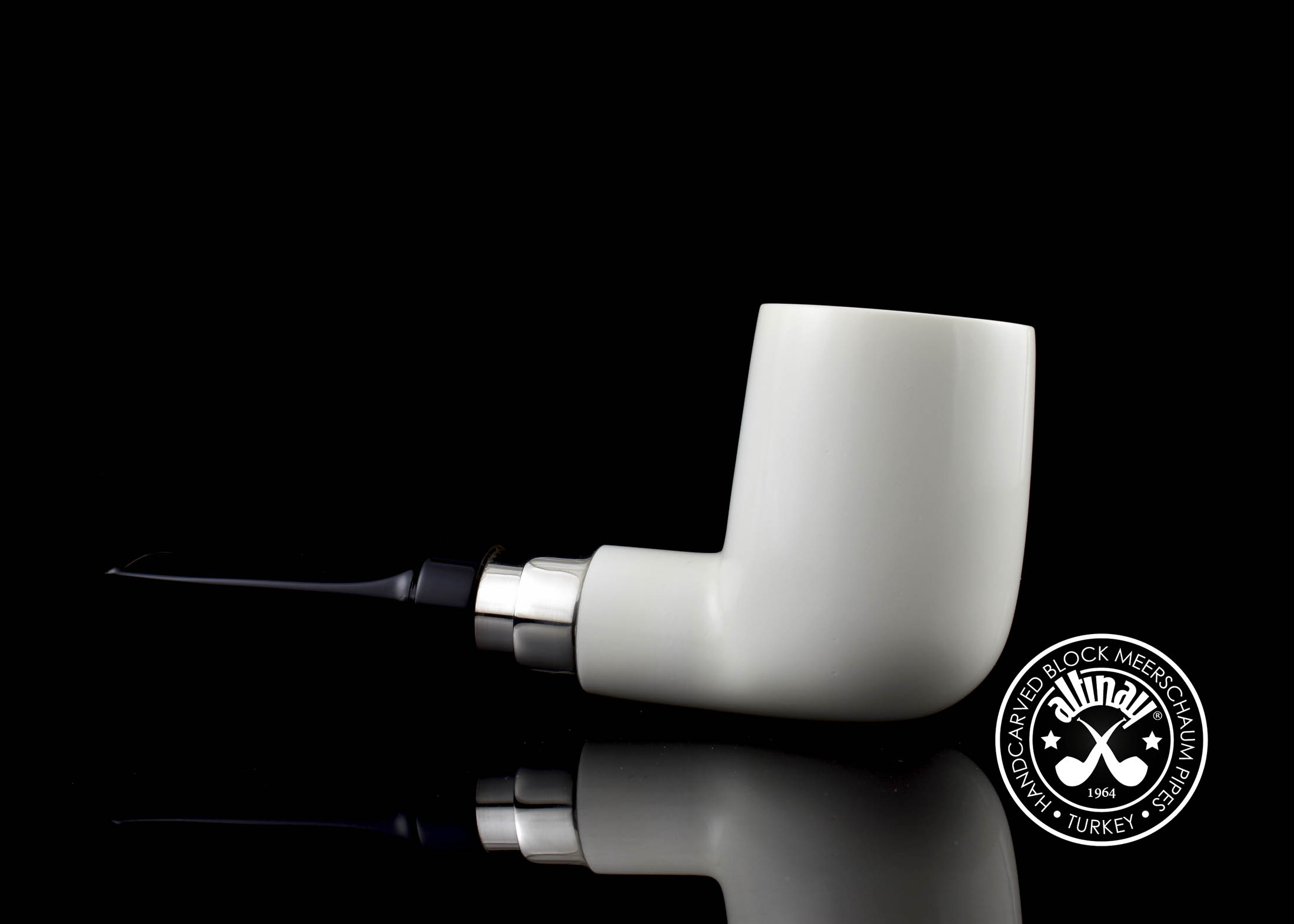 altinay-classic-billiard-meerschaumpfeife-silberband-3 image 1