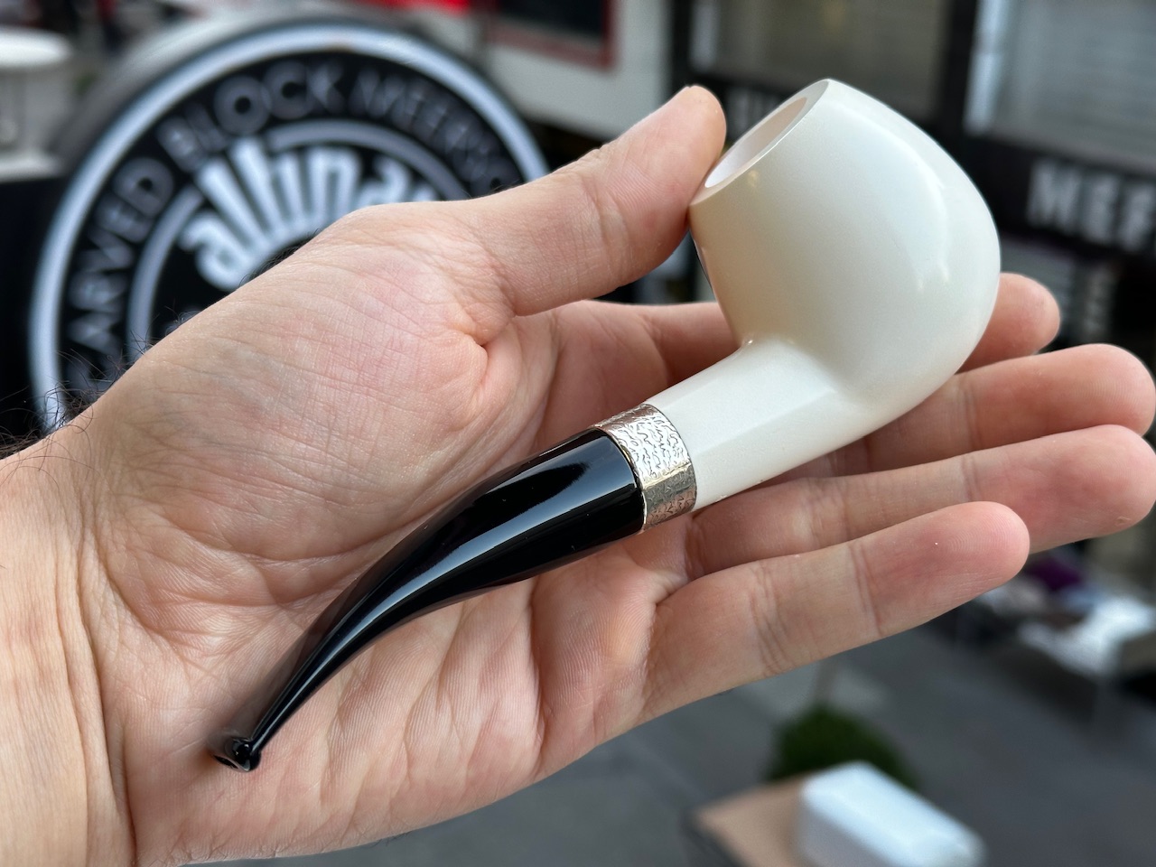 altinay-translucent-brandy-meerschaumpfeife-silberring-a image 3