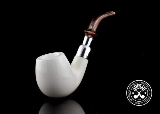 altinay-spigot-brandy-meerschaumpfeife-silver-echt-meerschaum image 1