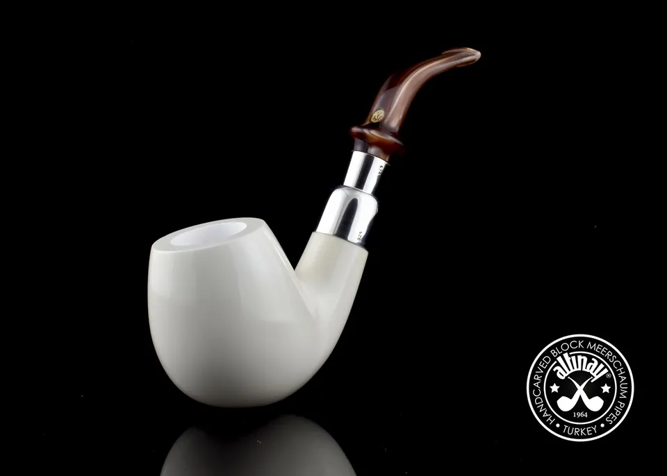 altinay-spigot-brandy-meerschaumpfeife-silver-echt-meerschaum image 1