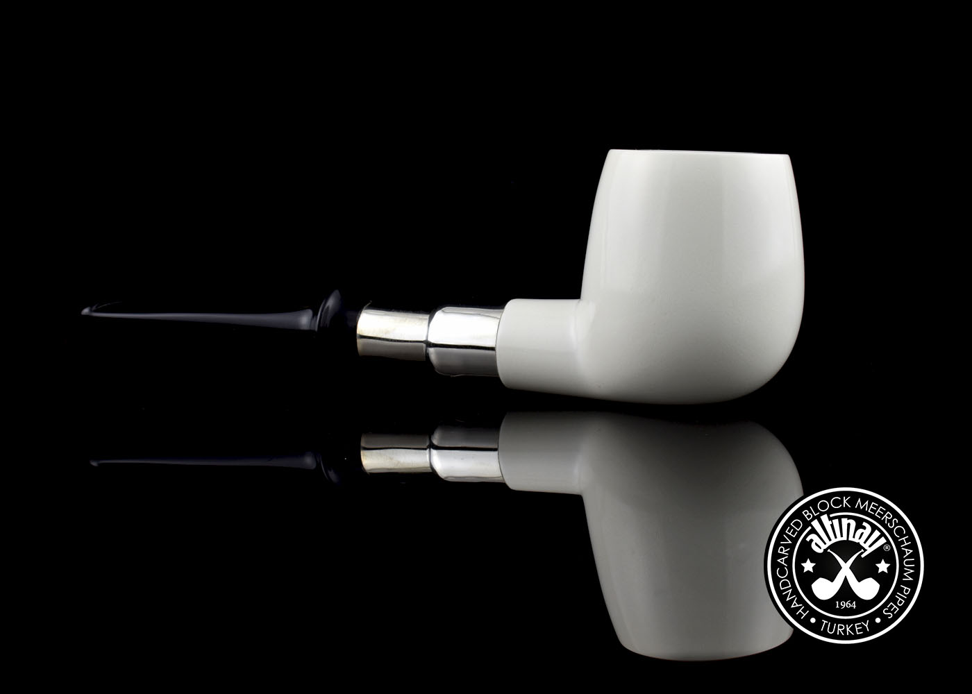 altinay-spigot-apple-meerschaumpfeife-silberring image 4