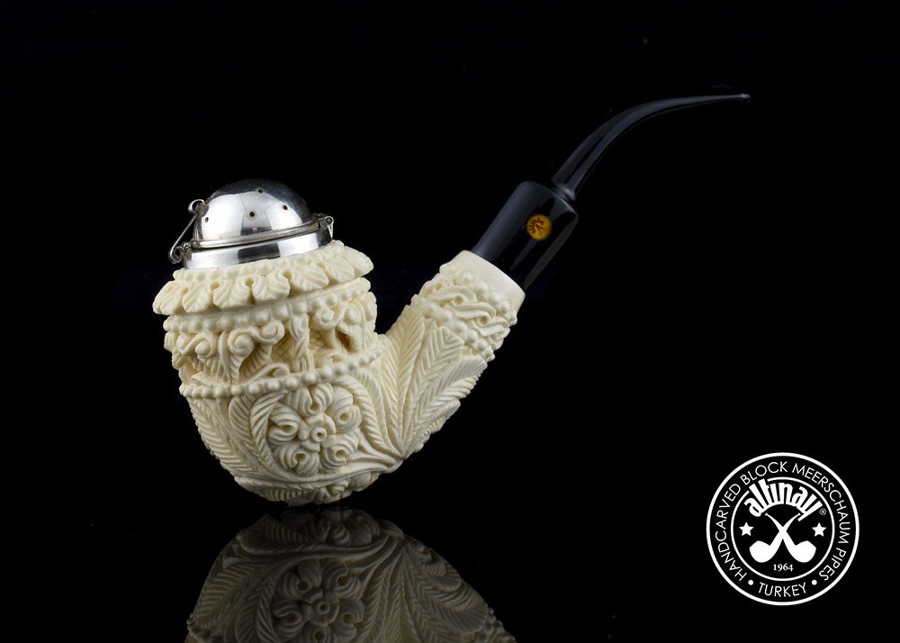 altinay-topkapi-calabash-meerschaumpfeife-30363-silberdeckel image 2