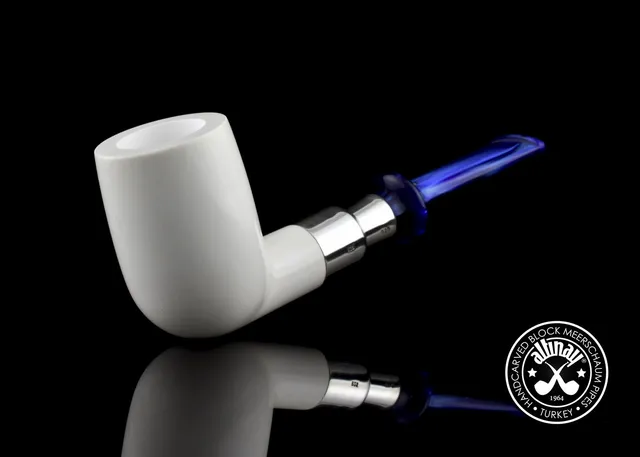 altinay-spigot-billiard-meerschaumpfeife-silber-9 image 1