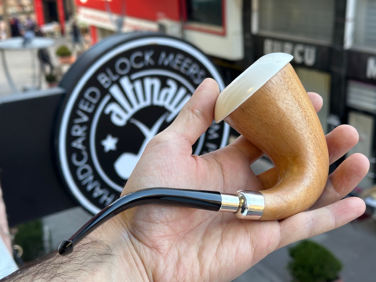 altinay-calabash-xl-meerschaumpfeife-silber-spigot image 2