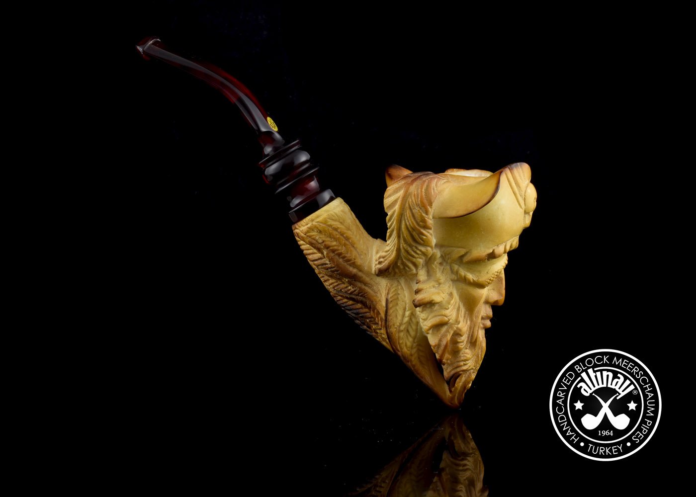 altinay-classic-pirate-meerschaumpfeife-totenkopf image 4