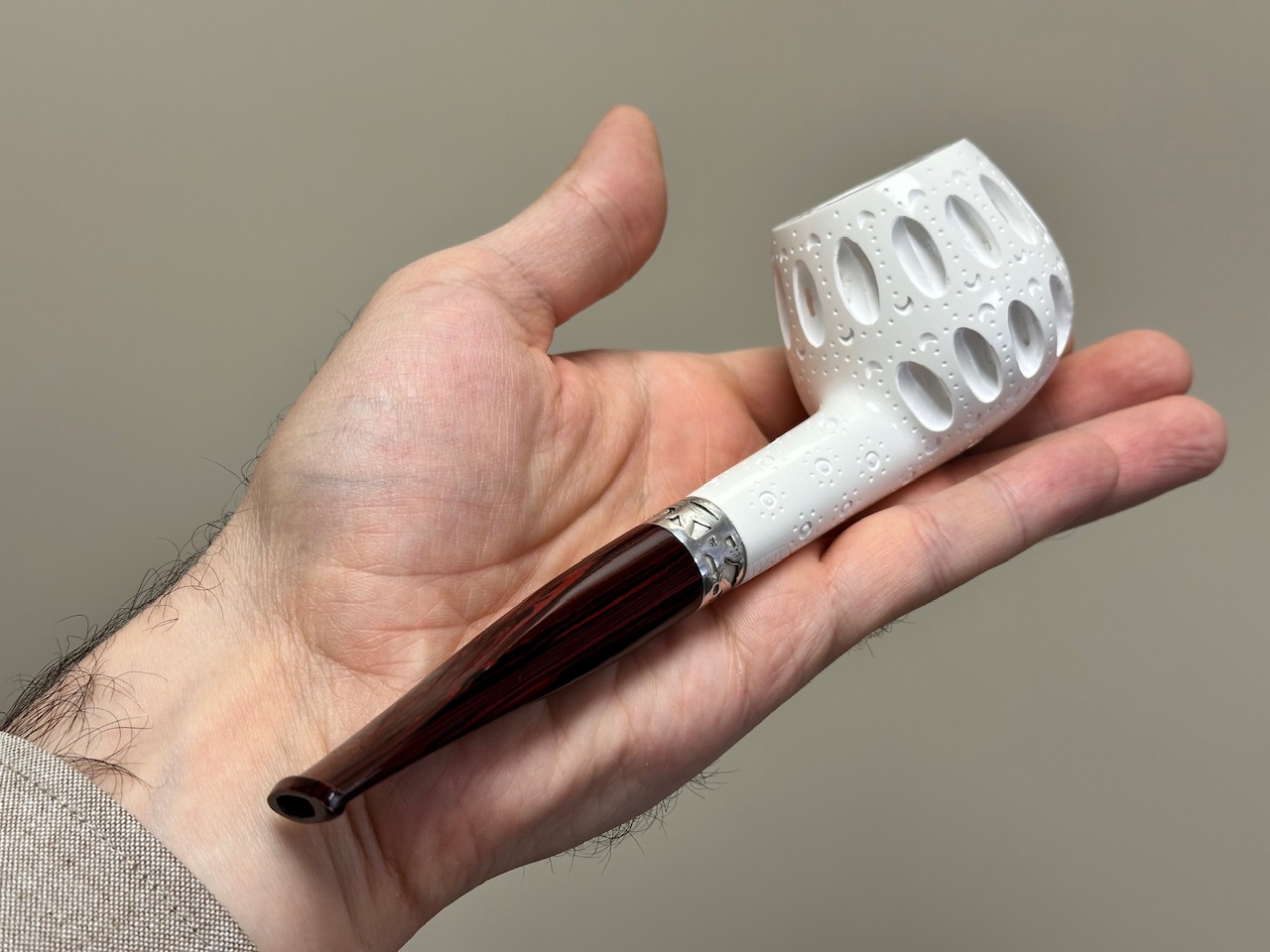 altinay-classic-apple-meerschaumpfeife-silberband-doppel image 2