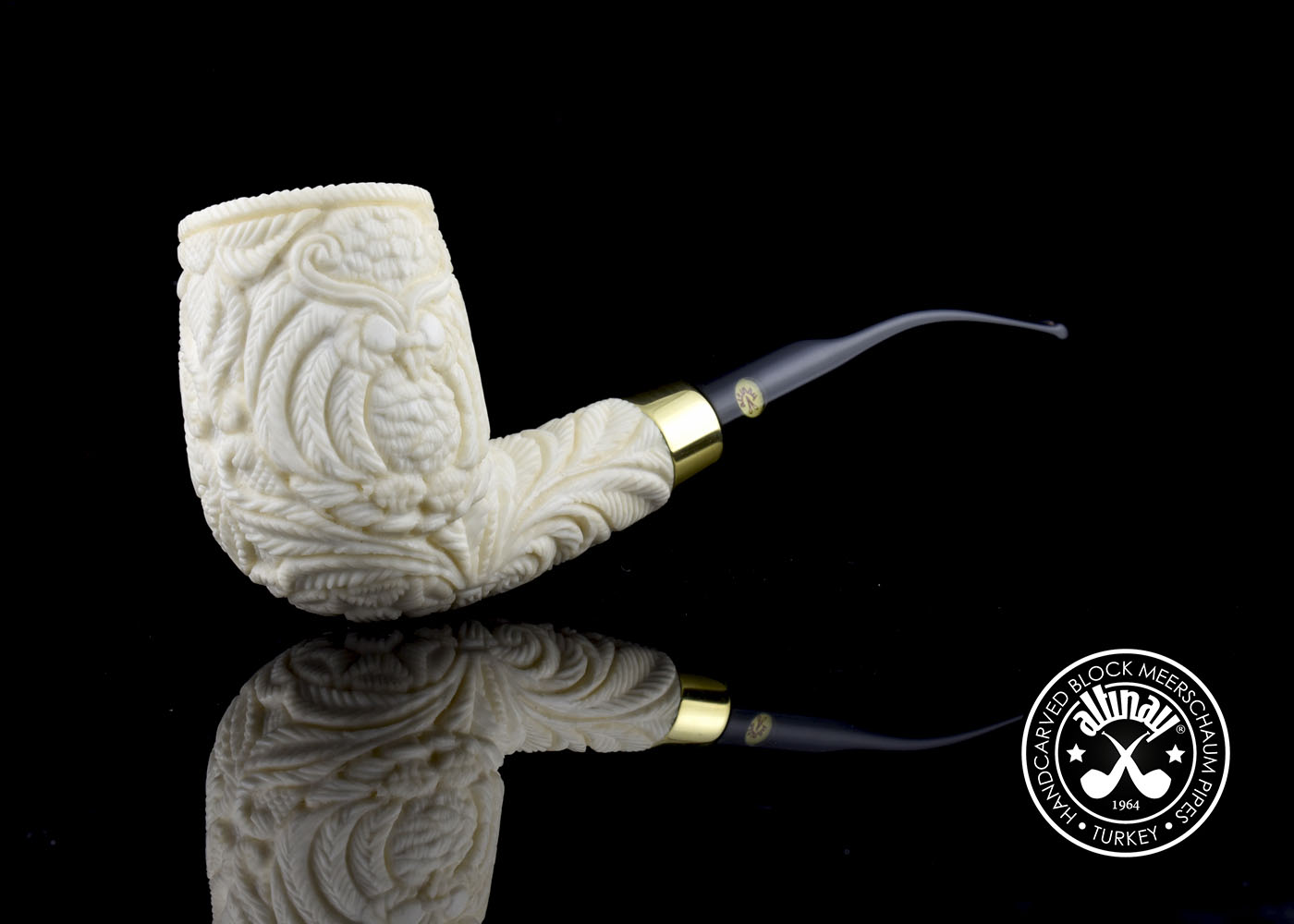 altinay-classic-billiard-eule-meerschaumpfeife-natur-blockmeerschaum image 6