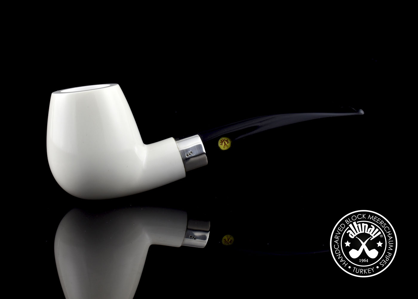 altinay-classic-brandy-meerschaumpfeife-mit-silberband image 2