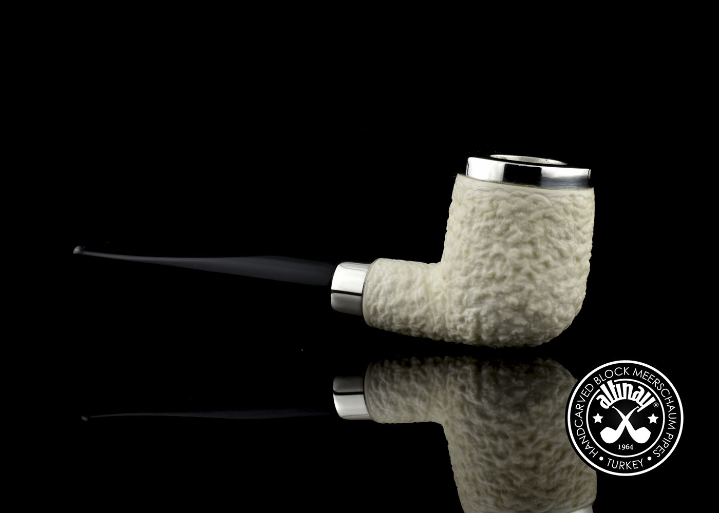 altinay-classic-billiard-meerschaumpfeife-mit-silberring-glatt-2 image 4