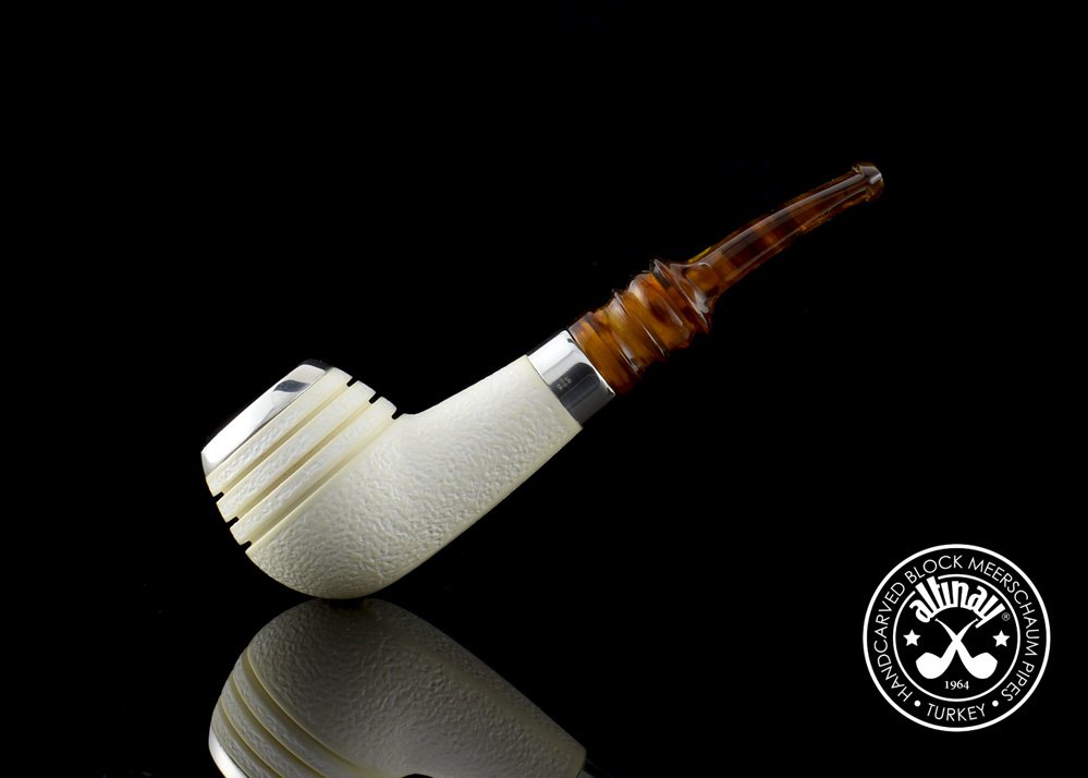 altinay-classic-top-silver-apple-meerschaumpfeife-silberband image 6