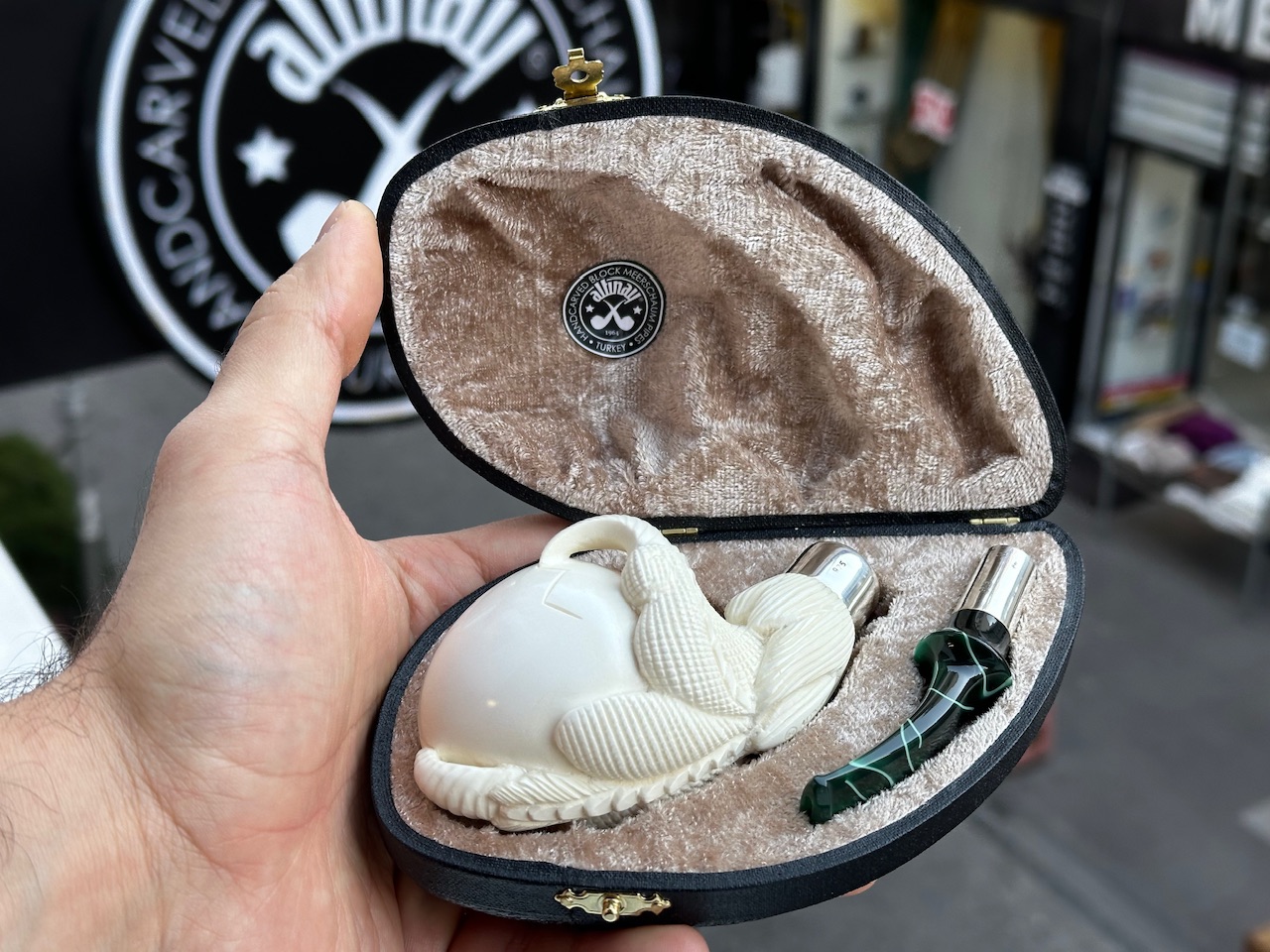 altinay-eagle-s-claw-silver-spigot-meerschaumpfeife-silber image 7