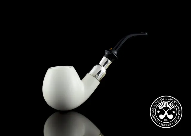 altinay-spigot-apple-meerschaumpfeife-silber-apfelform image 1