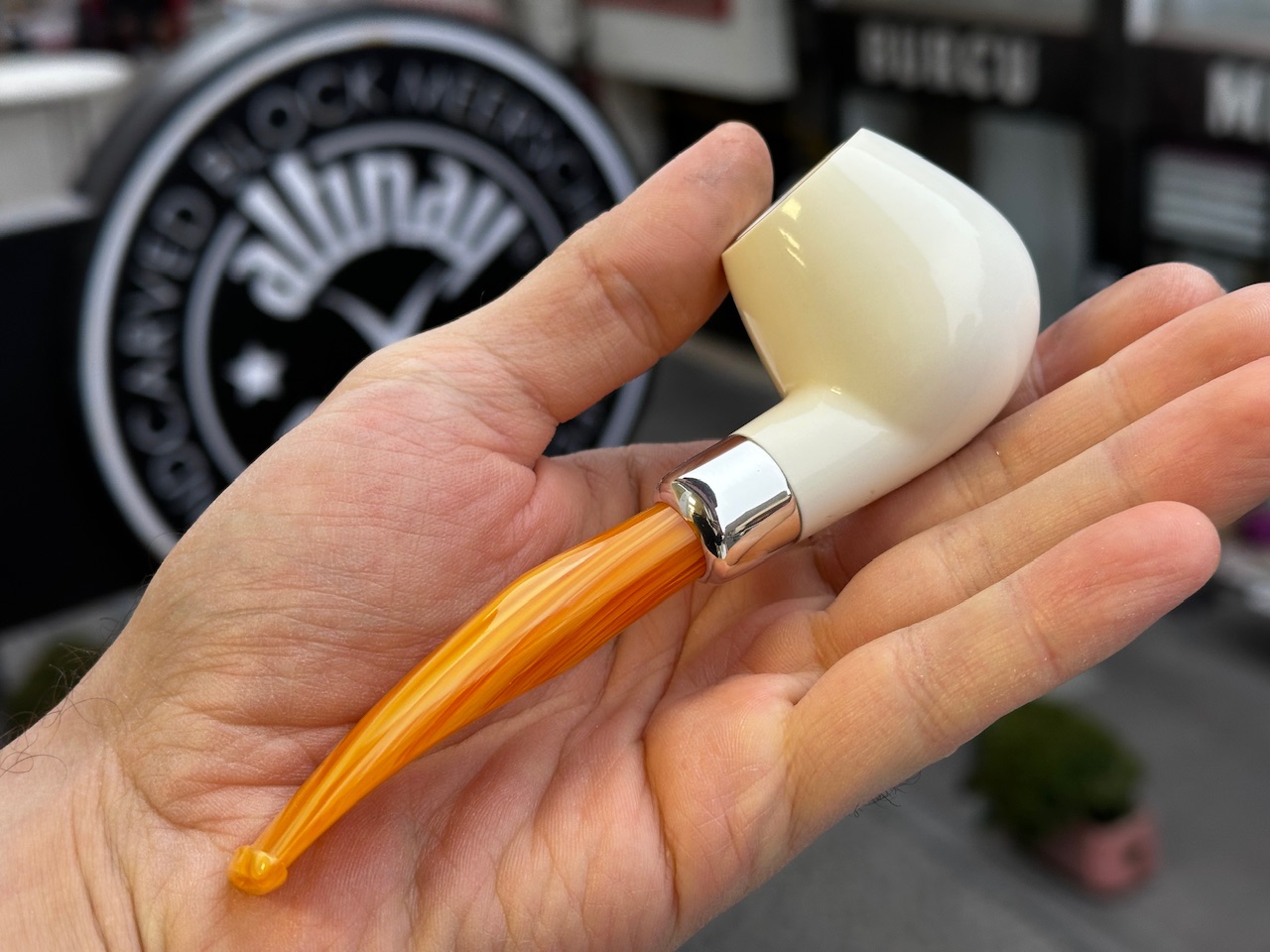 altinay-spigot-army-brandy-meerschaumpfeife-silber-2 image 2
