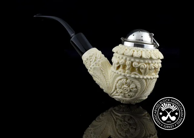 altinay-topkapi-calabash-meerschaumpfeife-30363-silberdeckel image 1