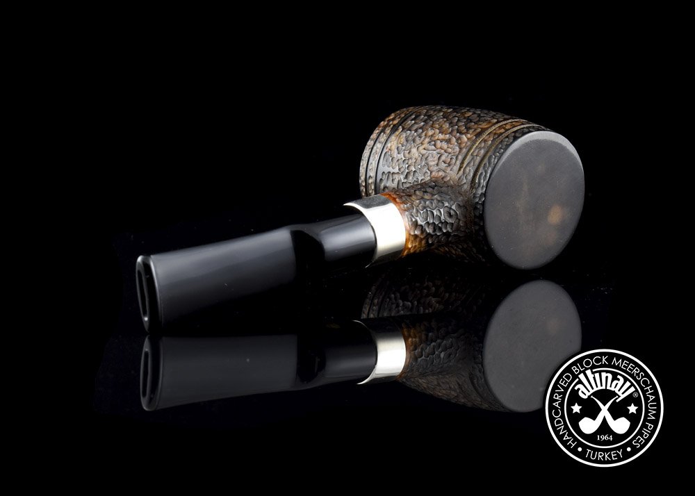 altinay-black-barrel-30098-tabakpfeife-meerschaum-silberband image 5