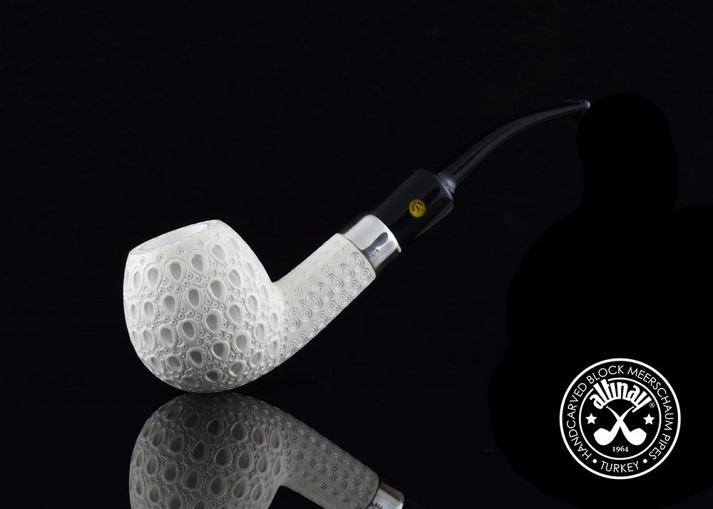 altinay-classic-apple-meerschaumpfeife-silberband-3 image 1