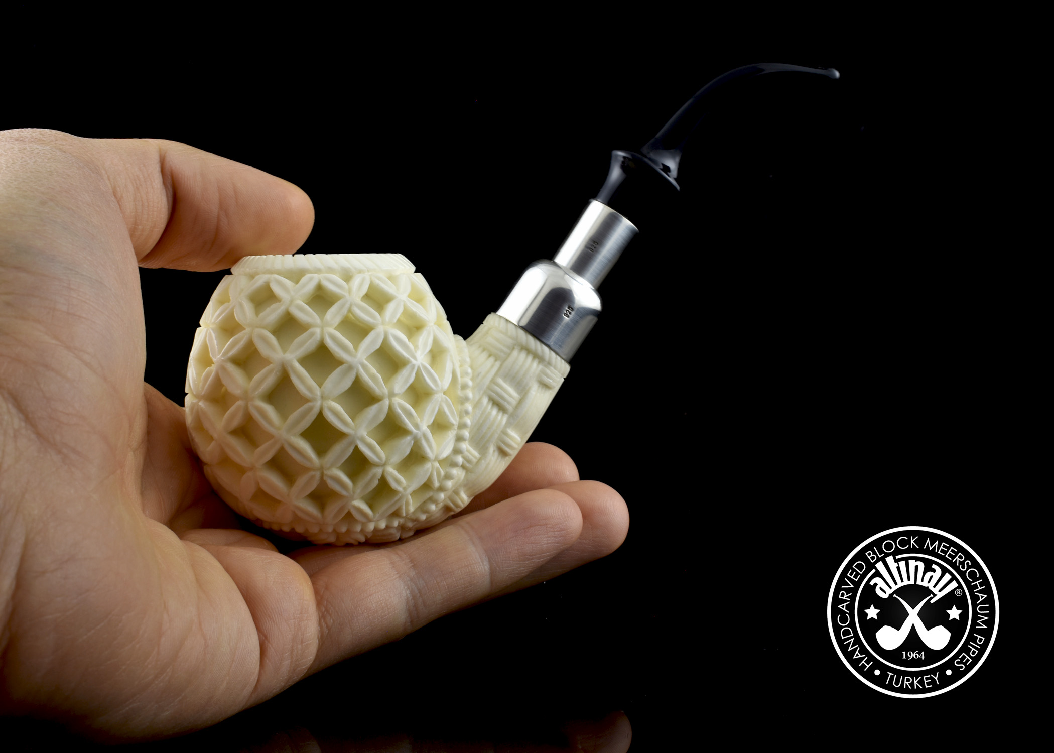 altinay-spigot-apple-meerschaumpfeife-silber-apfelform-2 image 6