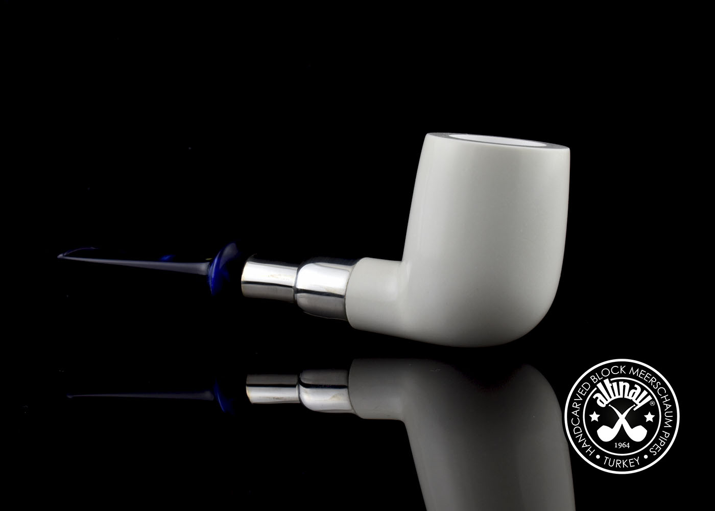altinay-spigot-billiard-meerschaumpfeife-silber-spigot-5 image 4