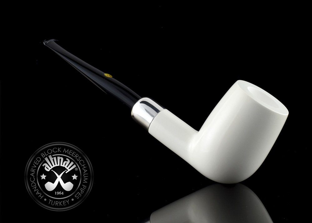 altinay-spigot-army-billiard-meerschaumpfeife-silber image 1
